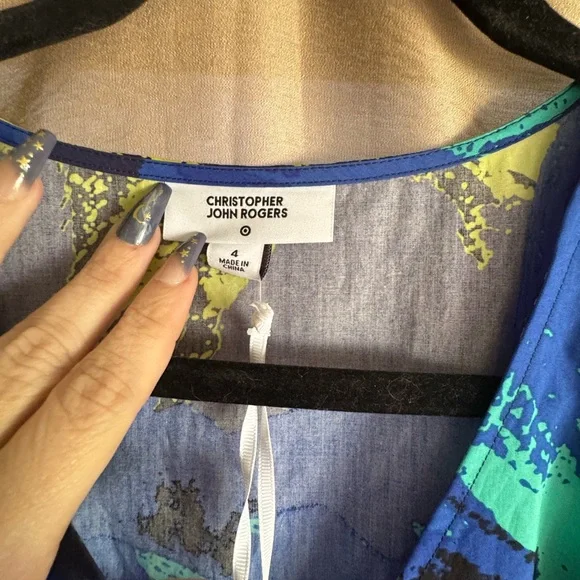 Christopher John Rogers x Target Puff Sleeve Maxi Dress Size 4 - Picture 5 of 8